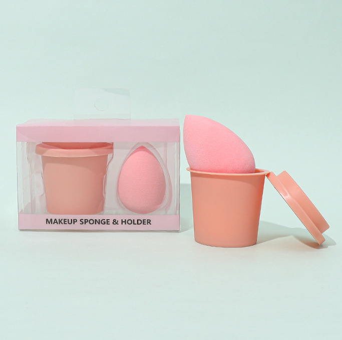 Jinchi grožio kiaušinis kempinė – hidrofilis poliuretanas, drėgnam ir sausam naudojimui, formos: alyvuogės, lašinės ir moliūgo pavidalo, įpakavimas saugojimo dėžutėje