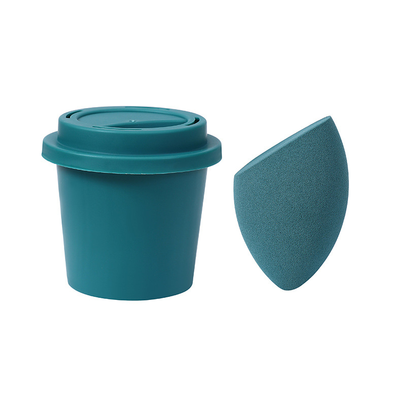 Jinchi grožio kiaušinis kempinė – hidrofilis poliuretanas, drėgnam ir sausam naudojimui, formos: alyvuogės, lašinės ir moliūgo pavidalo, įpakavimas saugojimo dėžutėje