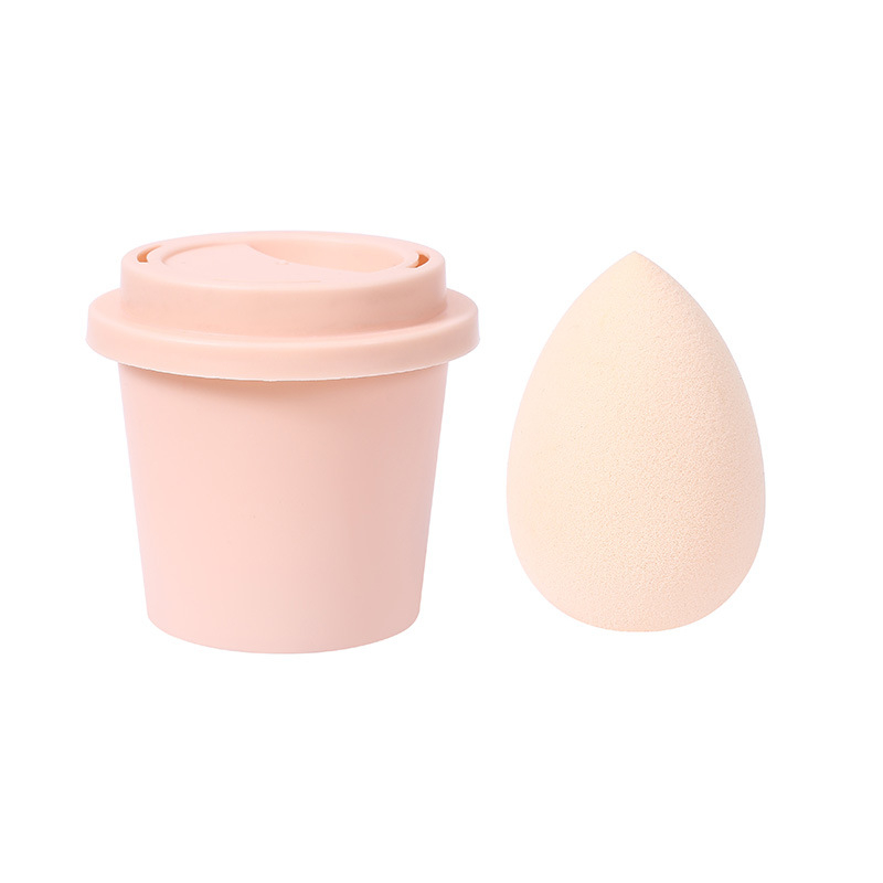 Jinchi grožio kiaušinis kempinė – hidrofilis poliuretanas, drėgnam ir sausam naudojimui, formos: alyvuogės, lašinės ir moliūgo pavidalo, įpakavimas saugojimo dėžutėje