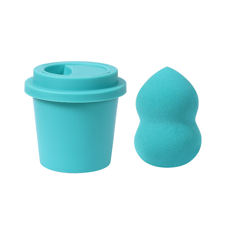 Jinchi grožio kiaušinis kempinė – hidrofilis poliuretanas, drėgnam ir sausam naudojimui, formos: alyvuogės, lašinės ir moliūgo pavidalo, įpakavimas saugojimo dėžutėje