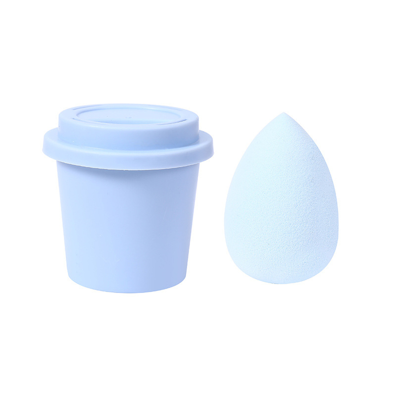 Jinchi grožio kiaušinis kempinė – hidrofilis poliuretanas, drėgnam ir sausam naudojimui, formos: alyvuogės, lašinės ir moliūgo pavidalo, įpakavimas saugojimo dėžutėje