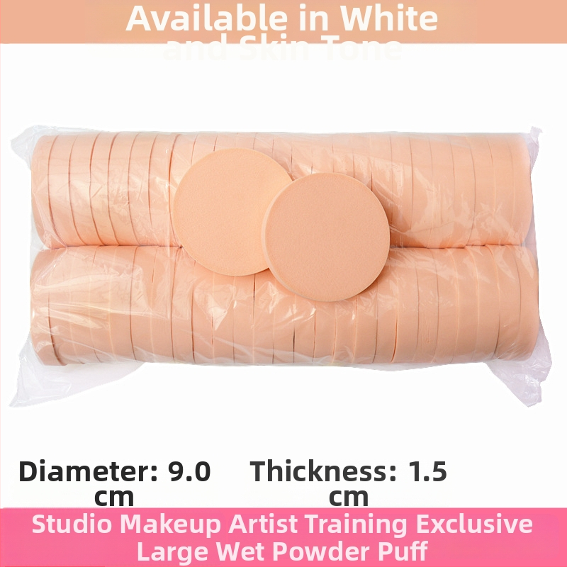 Jin Shang Li Mei Drėgnas pudros kempinė — apvalus, natūralus kempinė, 1250 vnt