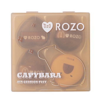 Rozo pudros pūdelė sausam ir šlapiam naudojimui — lašinio formos kempinė, hidrofiliškas poliuretanas, 5 vnt. dėžutėje