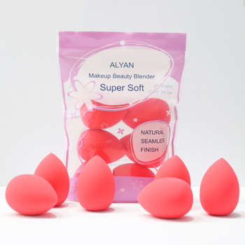 Grožio kiaušinis makiažui, 6 vnt., hidrofilinis poliuretanas, lašo formos, Alan prekės ženklas