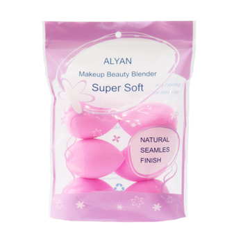 Grožio kiaušinis makiažui, 6 vnt., hidrofilinis poliuretanas, lašo formos, Alan prekės ženklas