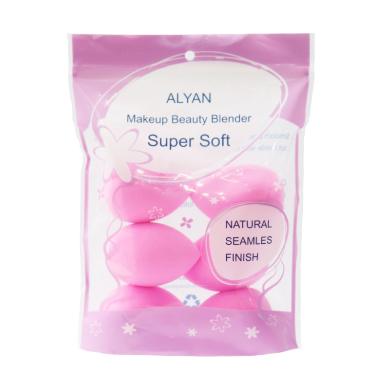 Grožio kiaušinis makiažui, 6 vnt., hidrofilinis poliuretanas, lašo formos, Alan prekės ženklas