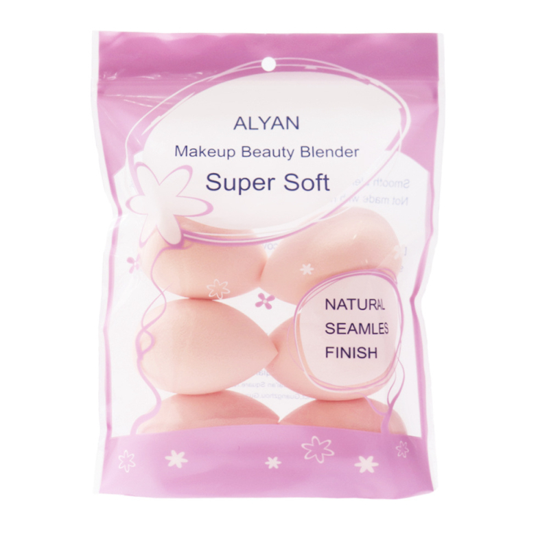 Grožio kiaušinis makiažui, 6 vnt., hidrofilinis poliuretanas, lašo formos, Alan prekės ženklas