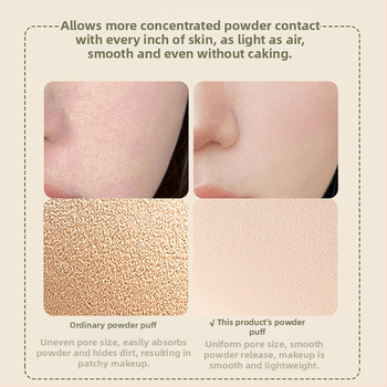 Cushion pūfas – drėgnam ir sausam naudojimui, hidrofilinis poliuretanas, lašinio formos, minkštas ir švelnus odai