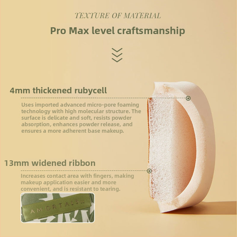 Set puder puffa – dvostruka upotreba suho/vlažno, hidrofilični non-latex materijal, 2 komada u pakiranju, kapljasti i nepravilan oblik, Han zise