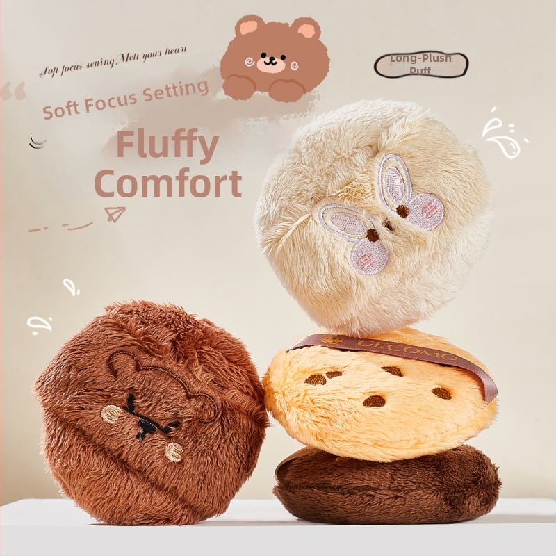 Gecomo suhi puder puff – pliš tekstura, flokirana površina, jednokratno pakiranje