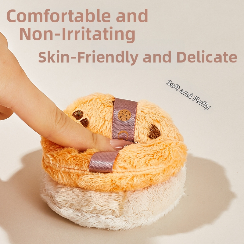 Gecomo suhi puder puff – pliš tekstura, flokirana površina, jednokratno pakiranje