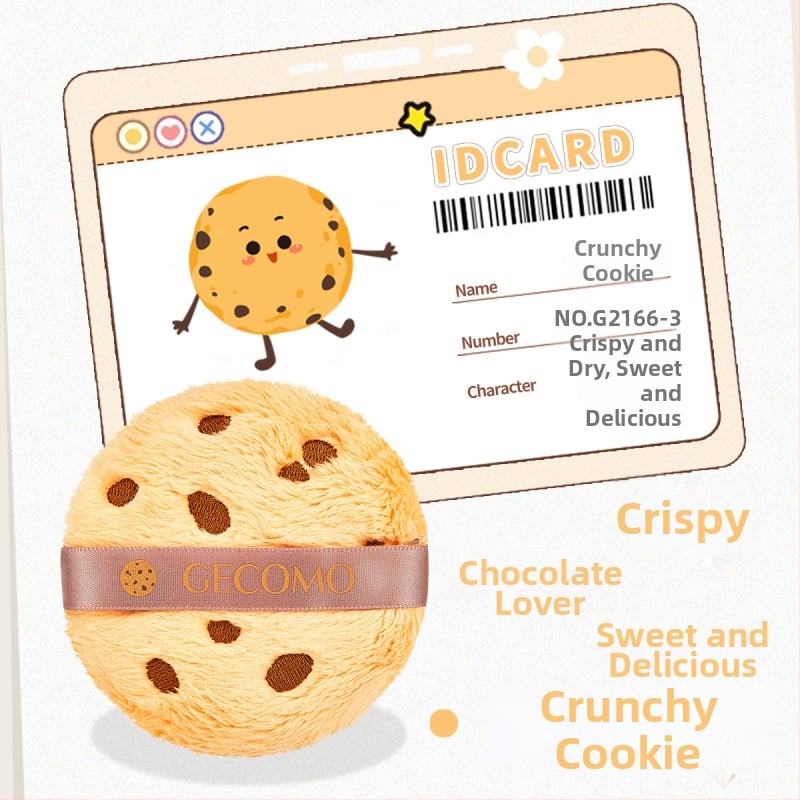 Gecomo suhi puder puff – pliš tekstura, flokirana površina, jednokratno pakiranje