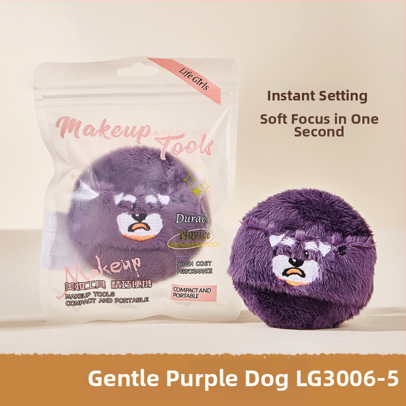 Gecomo suhi puder puff – pliš tekstura, flokirana površina, jednokratno pakiranje