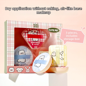 Jiaoposi Džiovinti pūkų kempinių rinkinys – lašo formos, dviguba naudojimo galimybė sausam/šlapiam fondui, minkštas makiažo kempinė