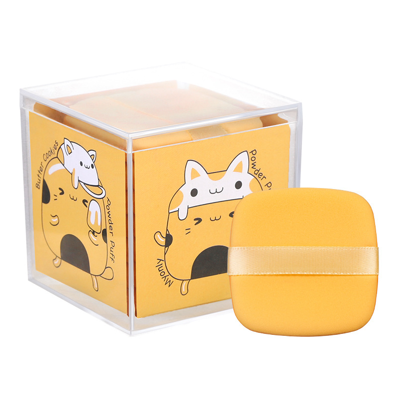 Puder spužva za šminku, dvostruka upotreba (suho/mokro), hidrofilična, bez latexa, 7 komada, Myonly/Maioli