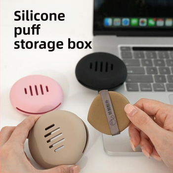 Kelioninė pudros šepetėlių laikymo dėžutė – dulkėms atspari, kvėpuojanti, nešiojama, lengvai valoma