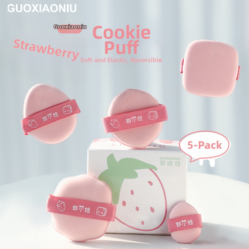 Oro pudros kempinė – sausas/šlapias dvigubo naudojimo, hidrofilinis poliuretanas, nereguliarus formos, 5 vnt komplektas