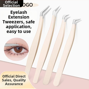 Blakstienų žnyplės dirbtinėms blakstienoms, aukštos precizijos nerūdijančio plieno, prekės ženklas Six Six Beauty, universalus naudojimui