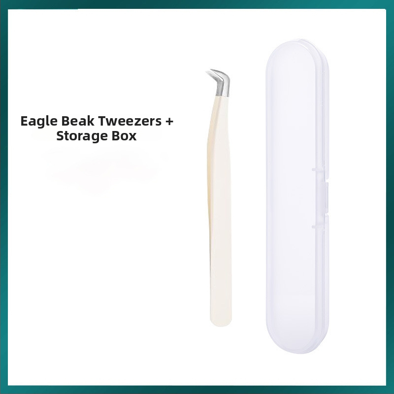 Blakstienų žnyplės dirbtinėms blakstienoms, aukštos precizijos nerūdijančio plieno, prekės ženklas Six Six Beauty, universalus naudojimui