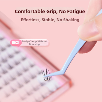 Nerūdijančio plieno blakstienų žnyplės su plunksnos danga, tikslūs grožio įrankiai plaukams, nagų manikiūrui ir antakiams