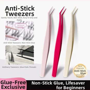 Blakstienų pincetai su antiadhesine danga, auksinio plunksnos klipo, aukšta tikslumas pradedantiesiems • Kodas Mz-128 • Yangjiang • Nėra elektros • Pakuotė 1000 vnt