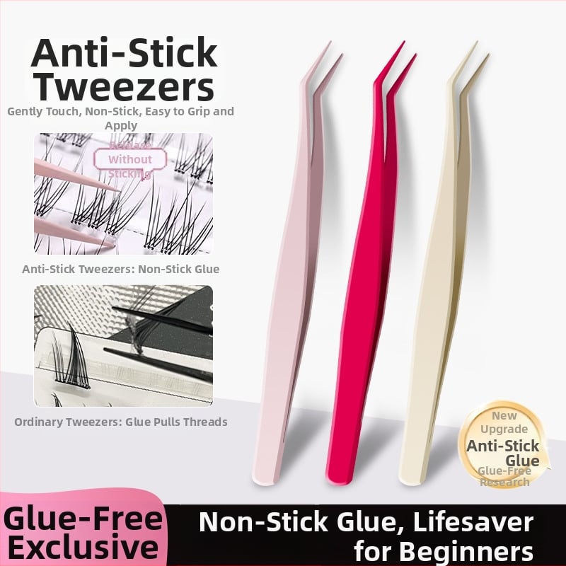 Blakstienų pincetai su antiadhesine danga, auksinio plunksnos klipo, aukšta tikslumas pradedantiesiems • Kodas Mz-128 • Yangjiang • Nėra elektros • Pakuotė 1000 vnt