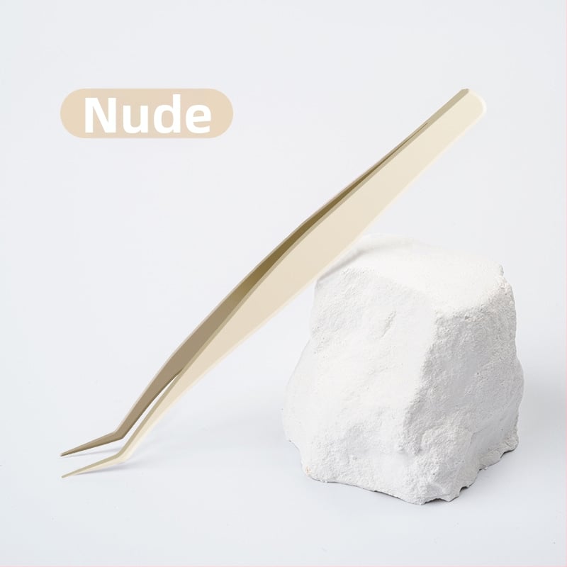 Blakstienų pincetai su antiadhesine danga, auksinio plunksnos klipo, aukšta tikslumas pradedantiesiems • Kodas Mz-128 • Yangjiang • Nėra elektros • Pakuotė 1000 vnt