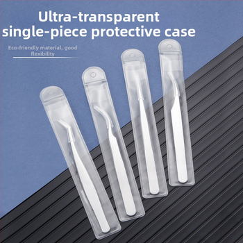 Nerūdijančio plieno blakstienų pincetės su grafting klipu ir plunksnos klipu – pradedančiųjų rinkinys, prekė Medium Tweezers