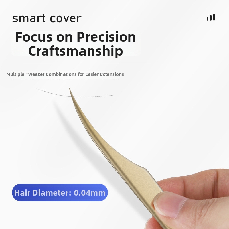 Kõrge täpsusega roostevabast terasest ripsmete pintsetide komplekt, segmentaalne disain, mitte-elektriline, pakis 1 tk, kolm stiili, Dolphin Straight Clip