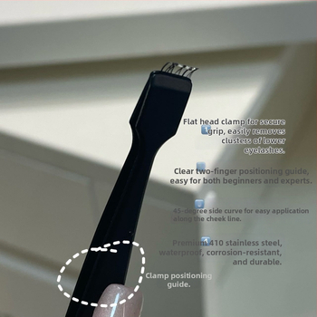 HERORANGE nerūdijančio plieno blakstienų žnyplės transplantacijai ir dirbtinių blakstienų užklijavimui, bendro naudojimo