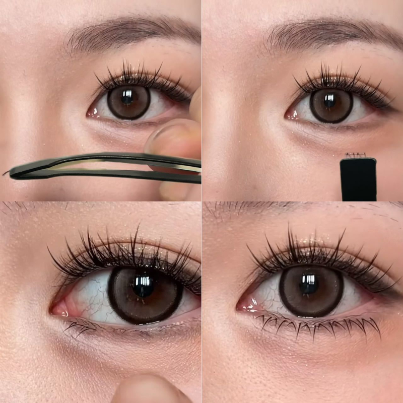 HERORANGE nerūdijančio plieno blakstienų žnyplės transplantacijai ir dirbtinių blakstienų užklijavimui, bendro naudojimo