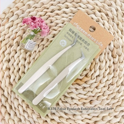 Skropstu pagarināšanas rīku komplekts – nerūsējošā tērauda pincetes, spalvu klips, profesionāls grafting komplekts iesācējiem Chlorophyll