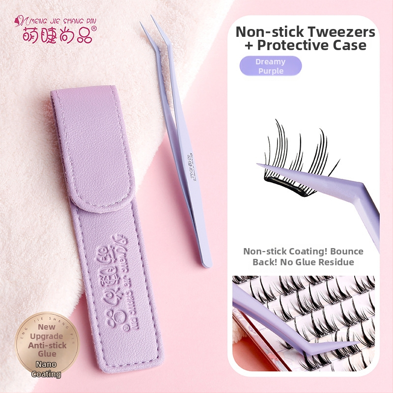 Pradedantiesiems skirtos blakstienų žnyplutės su nano danga ir anti prilipimo danga — nerūdijančio plieno