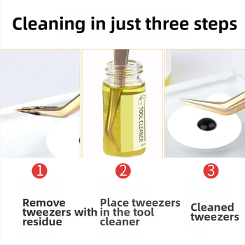 Blakstienų žnyplių valymo skystis, Yelix, 25 ml, kilmė Shanghai, pakuotė 500 vienetų