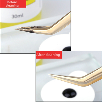 Blakstienų žnyplių valymo skystis, Yelix, 25 ml, kilmė Shanghai, pakuotė 500 vienetų