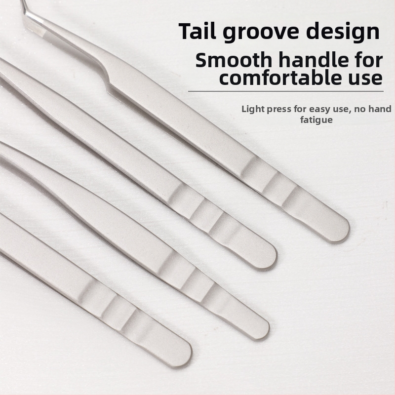 Skropstu pagarināšanas pincetes - nerūsējošs tērauds, Jin Tenghui zīmols, lokošs instruments skropstu veidošanai