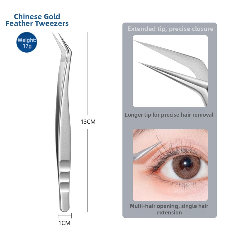 Blakstienų plėtimo pincetai - nerūdijantis plienas, Jin Tenghui prekės ženklas, įrankis lenkimo blakstienoms