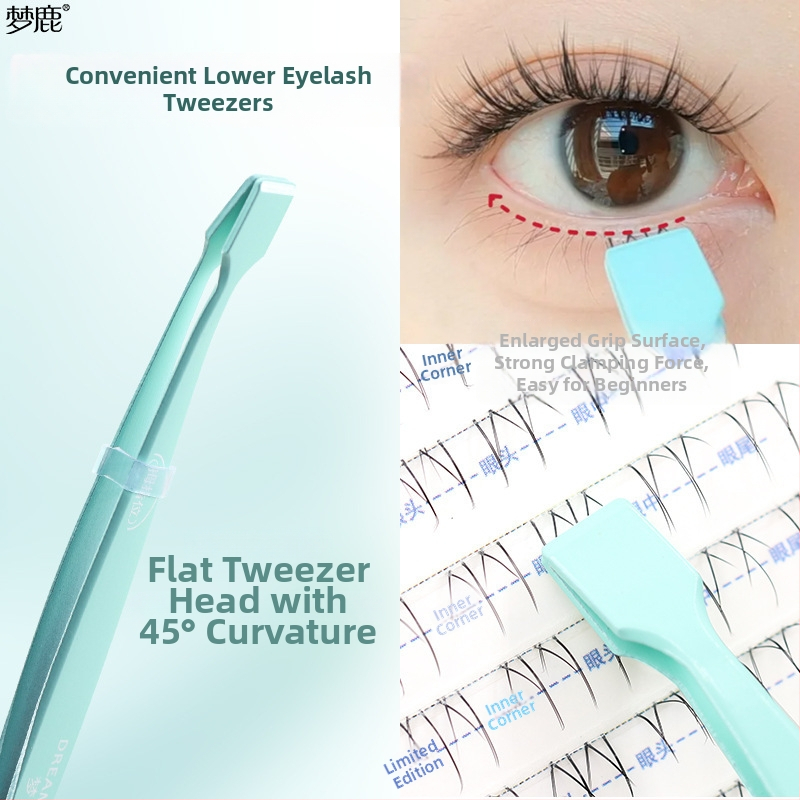 Dream Deer skropstu pincetes - augsta precizitāte, plakana galva, plakanais gals, nerūsējošais tērauds