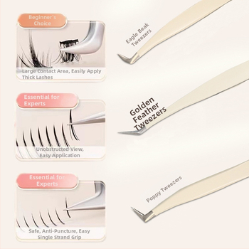 Blakstienų pincetas ir suktuvė pradedantiesiems — nerūdijantis plienas, prekės ženklas Little Fish, bendras naudojimas