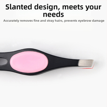 Nerūdijančio plieno kampinės antakių žnyplės su trimis skylėmis