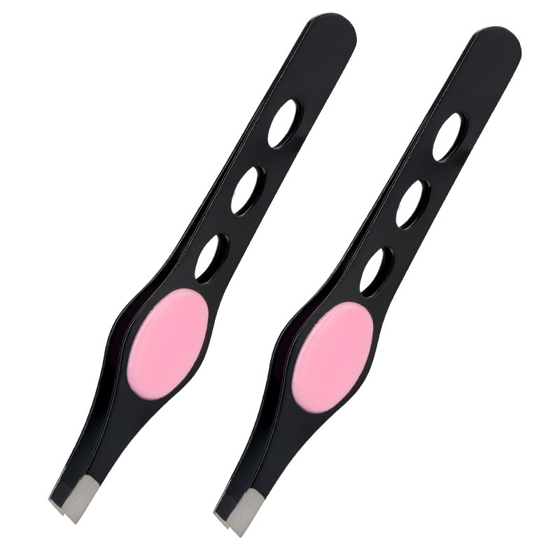 Ανοξείδωτες γωνιώδεις πένσες φρυδιών με τρεις οπές, για ψεύτικες βλεφαρίδες, διαμόρφωση διπλής βλεφαρίδας και περιποίηση φρυδιών