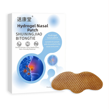 Mugwort pagrindu hidrogelinis nosies pleistras vaikams ir suaugusiems, nosies užsikimšimo palengvinimas, moksibustijos pleistras, pritaikymas galimas