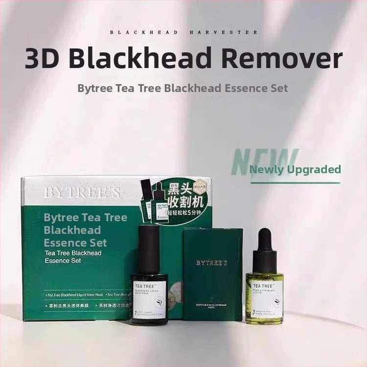 Set pentru îndepărtarea punctelor negre cu Tea Tree – Curățare profundă a porilor, Strângerea porilor, plasturi nazali