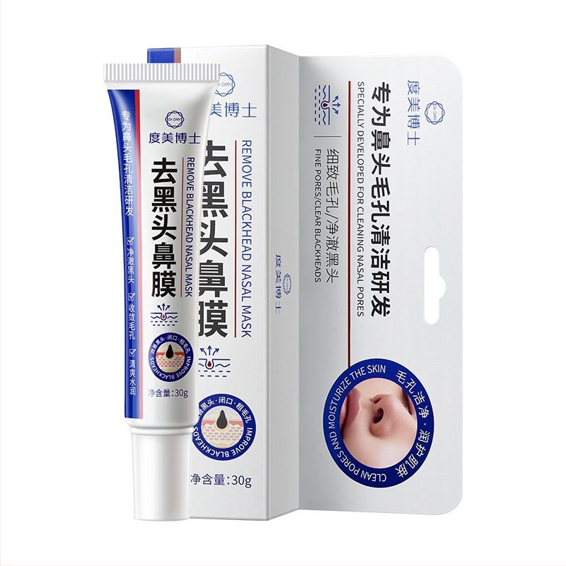 Dr. dumei Mască nazală pentru îndepărtarea punctelor negre – curățare profundă a porilor, exfoliere, strângerea porilor, 30 g