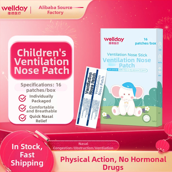 Wellday Medical Nosies ventiliacijos pleistras, vienkartinis, iš nepluošto audinio, vaikams ir suaugusiems, palengvina nosies užgulimą