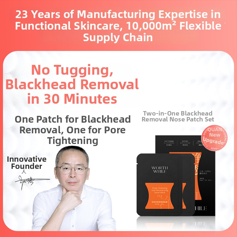 2-in-1 nosies pleistrų rinkinys juodųjų taškelių šalinimui; porų susiaurinimas; šalina juoduosius taškelius ir spuogus; 6 pleistrai dėžutėje; galiojimo laikas 3 metai (6 pleistrai/dėžutėje; tinka viso tipo odai)