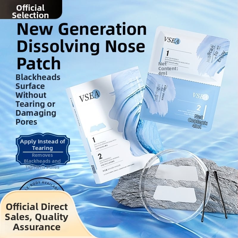 Vsea giliavandeniniai mineraliniai nosies pleistrai giluminiam porų valymui – pašalina juodus taškus, susiaurina poras, drėkina odą; tinka normaliems ir mišriems odos tipams.