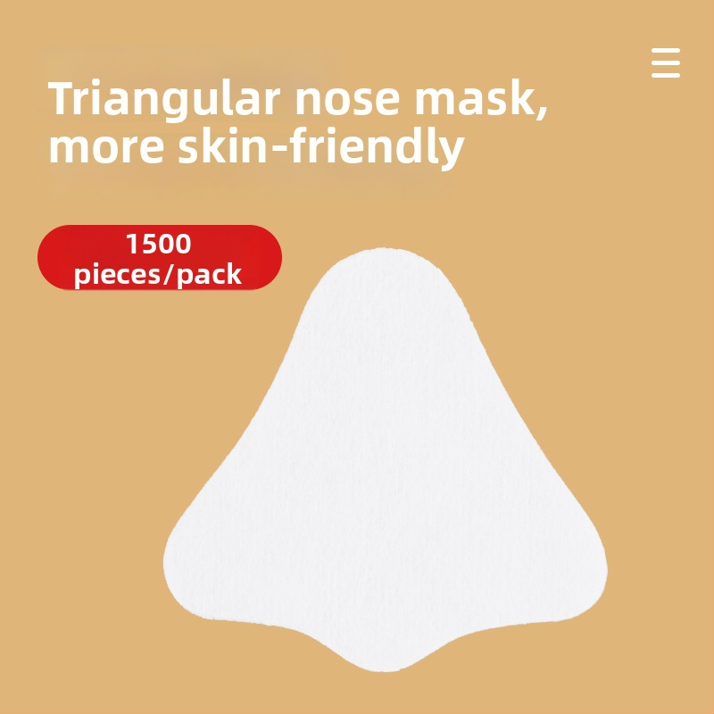 Jednorazový trojuholníkový papier na nos, ľahký, pre vlhkú kompresiu v zóne T, pre kozmetický salón, 14 listov