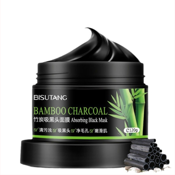 Peel-off maszk bambuszszénnel a mitesszerek eltávolítására, 120 ml, zsíros és kombinált bőrtípushoz, összehúzza a pórusokat, világosítja a bőrszín tónusát, feszesíti a bőrt