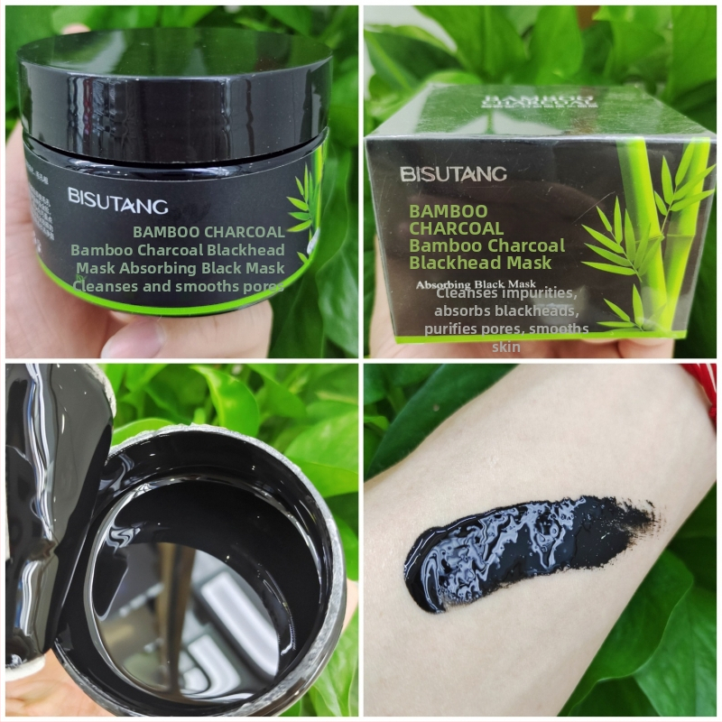 Peel-off maszk bambuszszénnel a mitesszerek eltávolítására, 120 ml, zsíros és kombinált bőrtípushoz, összehúzza a pórusokat, világosítja a bőrszín tónusát, feszesíti a bőrt